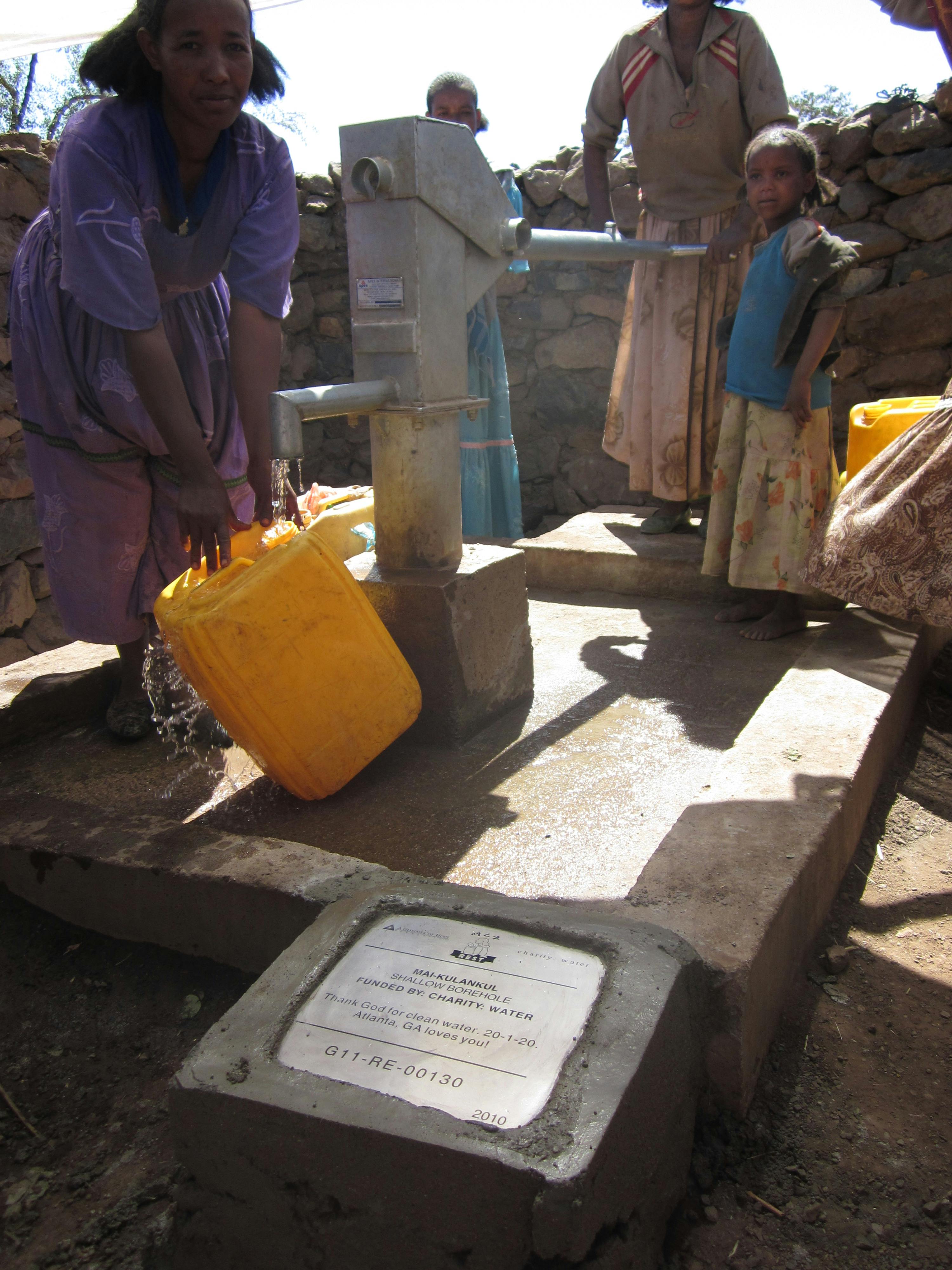 Completed Water Project in Ethiopia - Mai-Kulankul